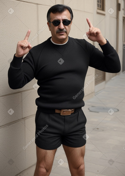 Azerbaijani middle-aged male with  black hair