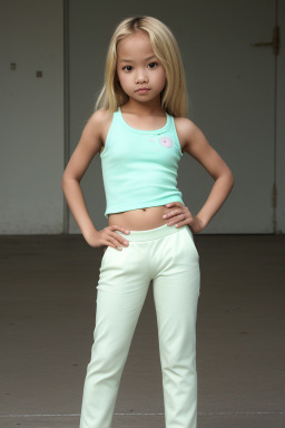 Malaysian child female with  blonde hair