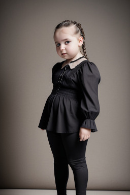 Bulgarian infant girl with  gray hair