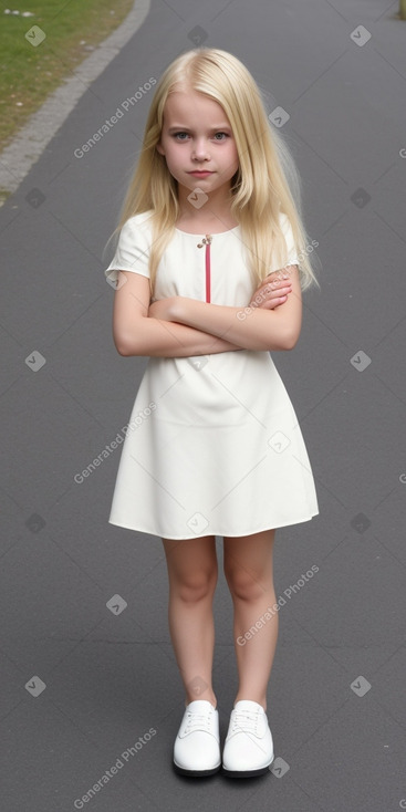 Swiss child girl with  blonde hair