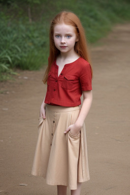 Child female with  ginger hair