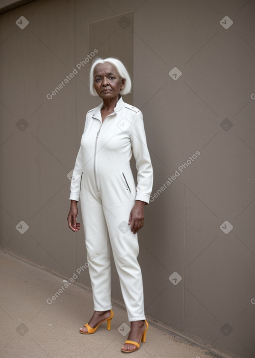 Sudanese elderly female with  white hair