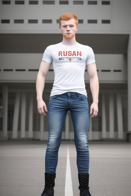 Russian young adult male with  ginger hair