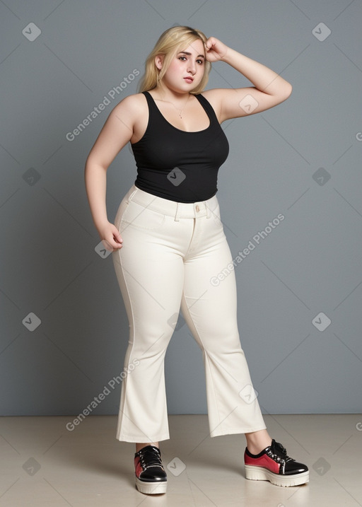 Armenian young adult female with  blonde hair