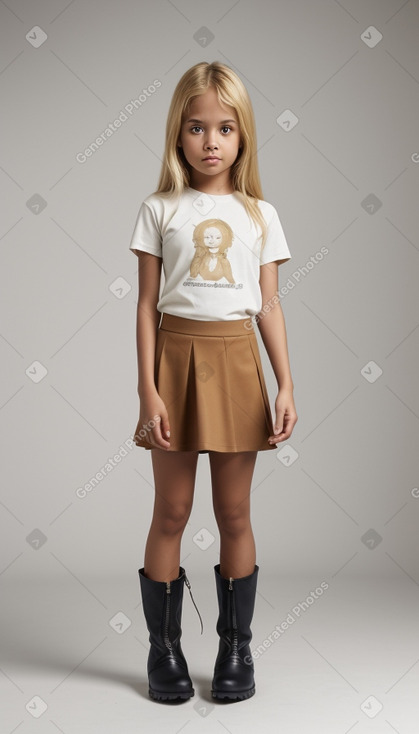 Child female with  blonde hair