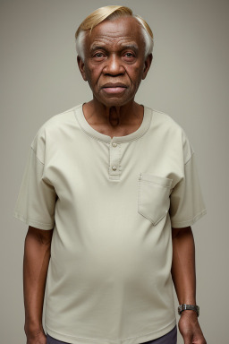 Nigerian elderly male with  blonde hair