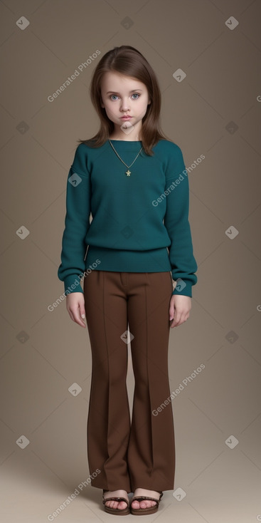 Russian child female with  brown hair