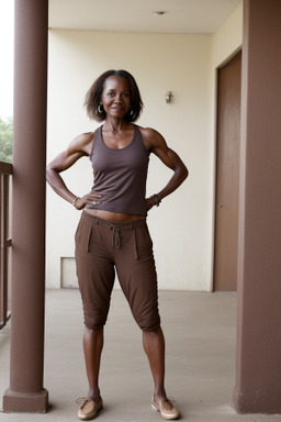 Zimbabwean middle-aged female with  brown hair