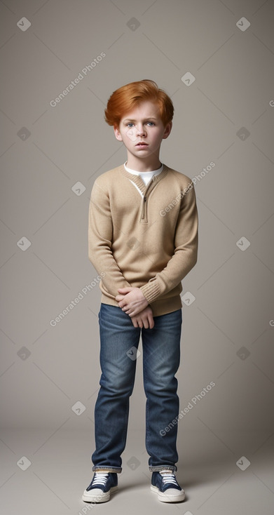 Honduran child boy with  ginger hair