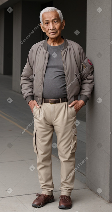 Nepalese elderly male with  gray hair