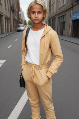 Teenager boy with  blonde hair