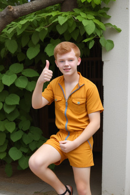 Croatian teenager boy with  ginger hair