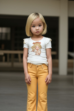 Indonesian infant girl with  blonde hair