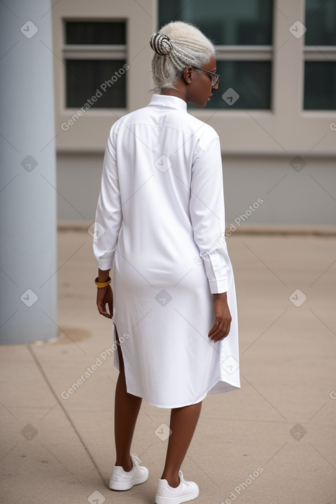 Sudanese adult female with  white hair