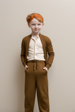 Latvian child boy with  ginger hair