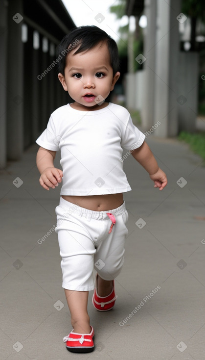 Filipino infant boy with  white hair