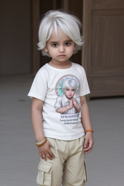 Pakistani infant boy with  white hair