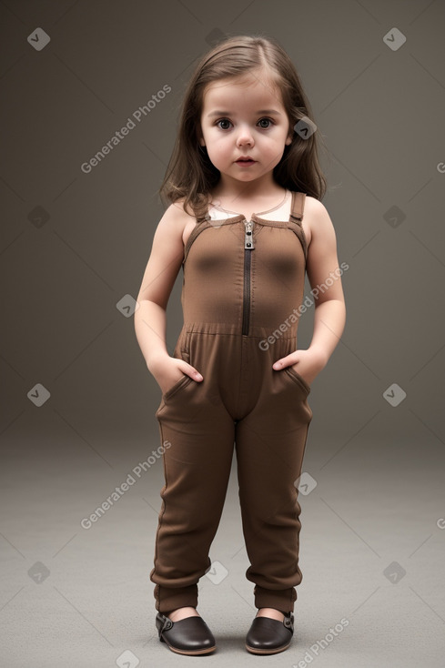 Spanish infant girl with  brown hair