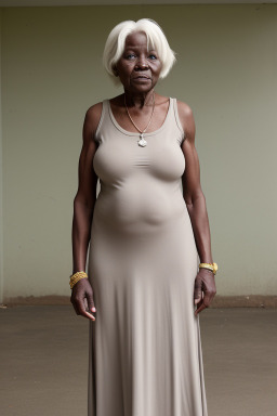 Ugandan elderly female with  white hair