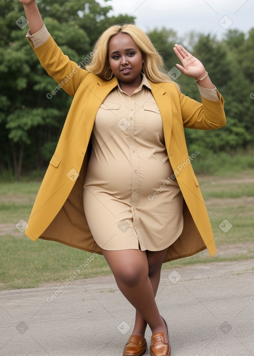 Somali adult female with  blonde hair