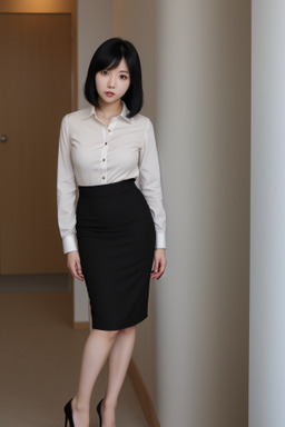 Korean adult female with  black hair