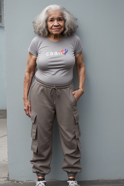 Puerto rican elderly female with  gray hair