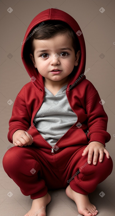 Turkish infant boy with  brown hair