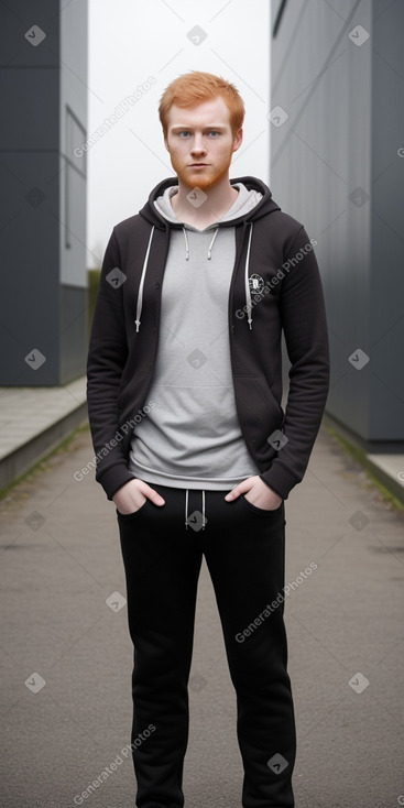 German young adult male with  ginger hair