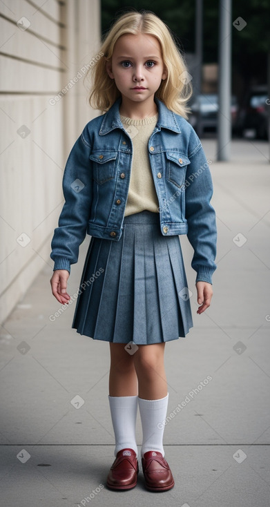 Romanian child female with  blonde hair