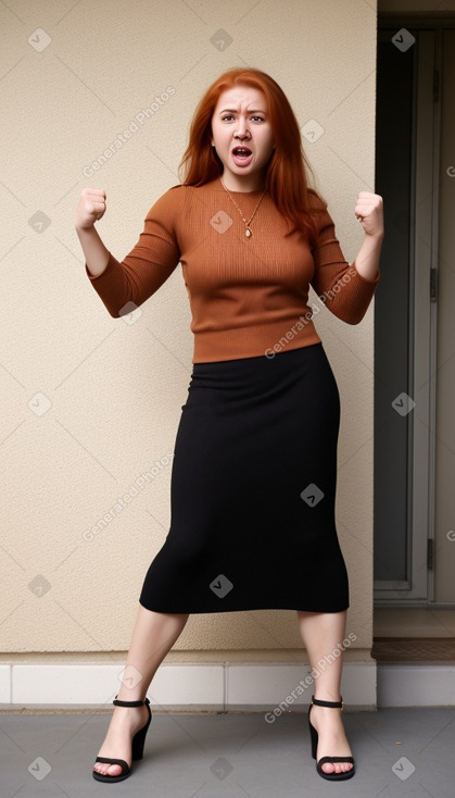 Uzbek adult female with  ginger hair