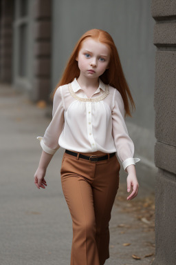 Russian child female with  ginger hair