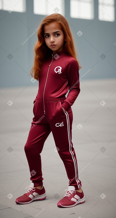 Qatari child girl with  ginger hair