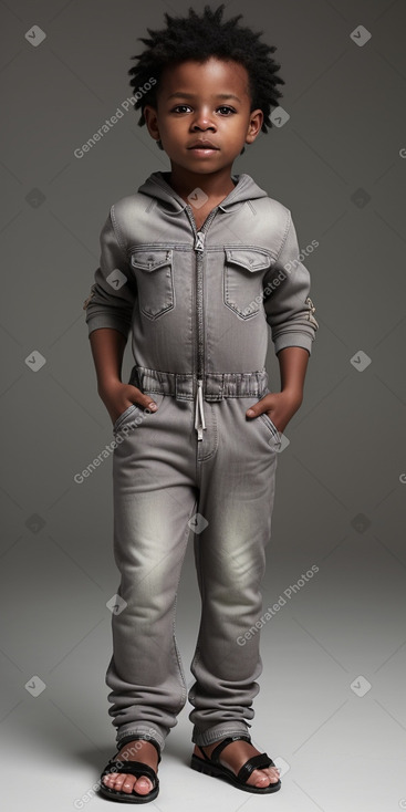 Jamaican infant boy with  gray hair