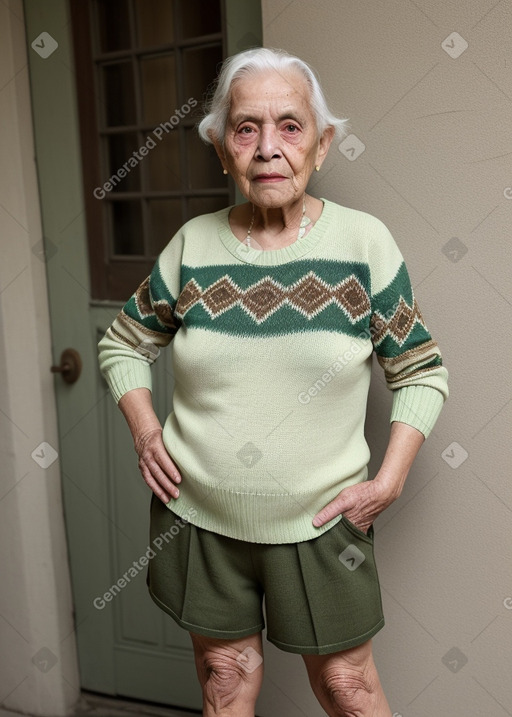 Guatemalan elderly non-binary with  brown hair