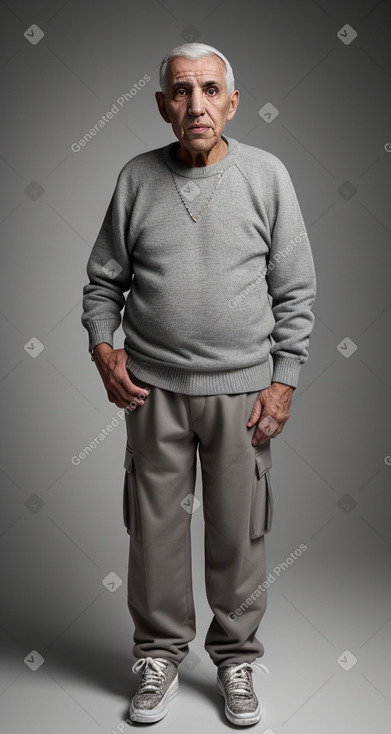 Moroccan elderly male with  gray hair