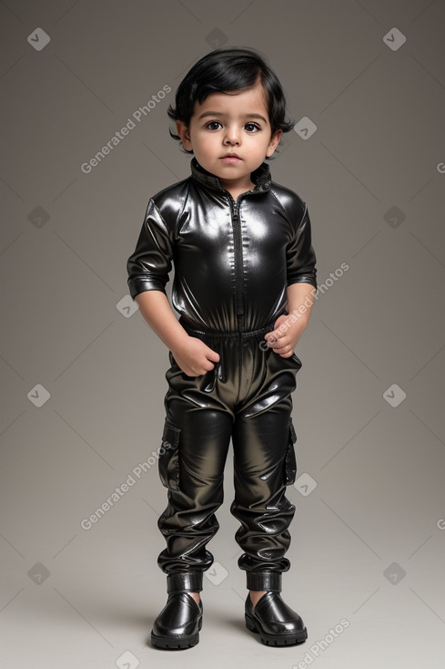 Mexican infant boy with  black hair