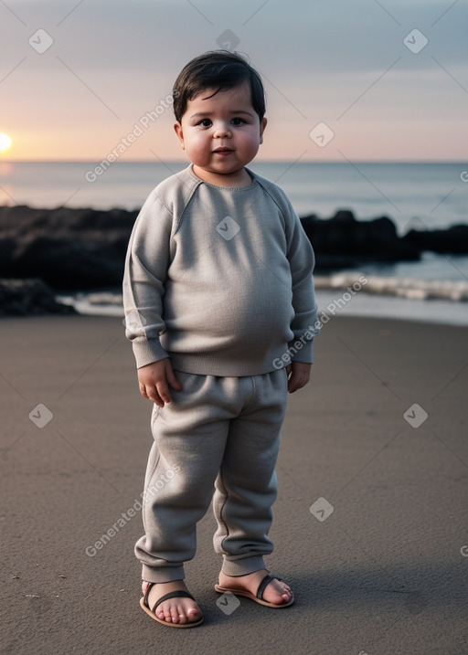 Portuguese infant boy with  gray hair