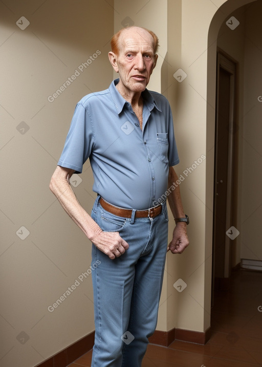 Israeli elderly male with  ginger hair