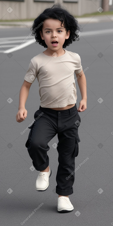 Finnish child boy with  black hair