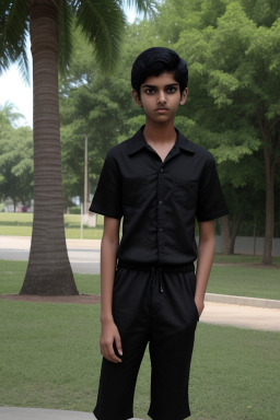 Indian teenager boy with  black hair