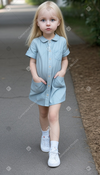 Belarusian infant girl with  blonde hair