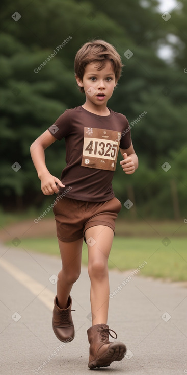 Child boy with  brown hair