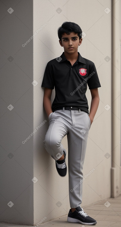 Omani teenager boy with  black hair