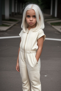 Dominican child girl with  white hair