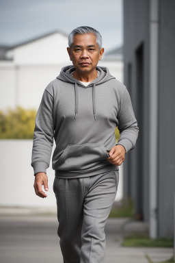 Filipino 45 years male with  gray hair