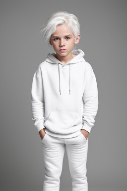 Danish child boy with  white hair