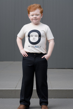 New zealand child boy with  ginger hair