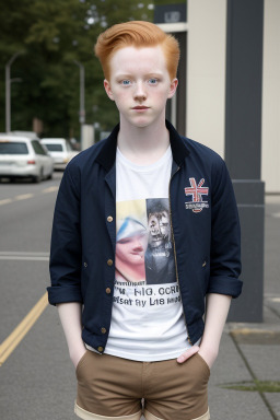 Young adult non-binary with  ginger hair