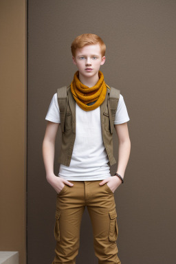 Teenager boy with  ginger hair