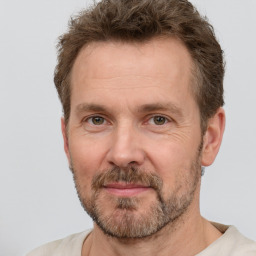 Neutral white adult male with short  brown hair and brown eyes